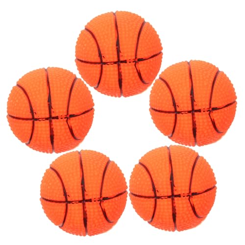 HAPINARY Basketball-Spielzeug für Hunde 5 Stück quietschendes Vinyl-Hundeball-Spielzeug für Welpen und Hunde HAPINARY Basketball-Spielzeug für Hunde 5 Stück quietschendes Vinyl-Hundeball-Spielzeug für Welpen und Hunde von HAPINARY