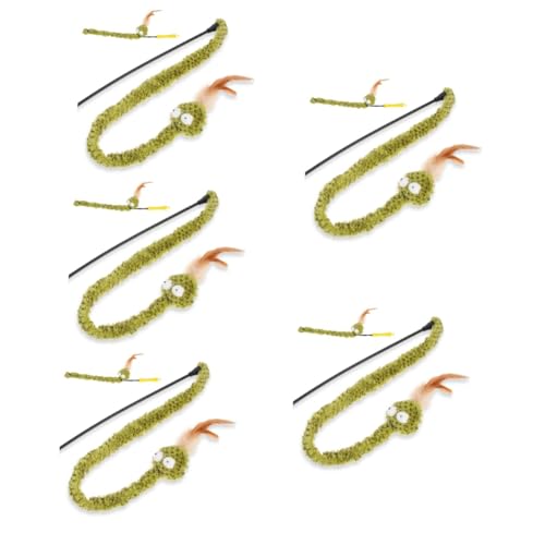 HAPINARY 5St Snake-Teaser-Stick Katzen Wellness Katzen Spielzeug cat Toy Katzenspielzeug Schlange Plüsch-Katzenspielzeug Spielzeuge Katzen-Teaser-Tool Kätzchen Ablenkungsspielzeug Gummi HAPINARY 5St Snake-Teaser-Stick Katzen Wellness Katzen Spielzeug cat Toy Katzenspielzeug Schlange Plüsch-Katzenspielzeug Spielzeuge Katzen-Teaser-Tool Kätzchen Ablenkungsspielzeug Gummi von HAPINARY
