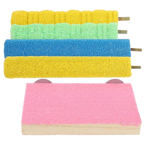 HAPINARY Papagei 5-teiliges Vogel-kletterständer-Spielzeug-Set Papageienständer-Material Für Haustier-übung Zufällige Farbe von HAPINARY