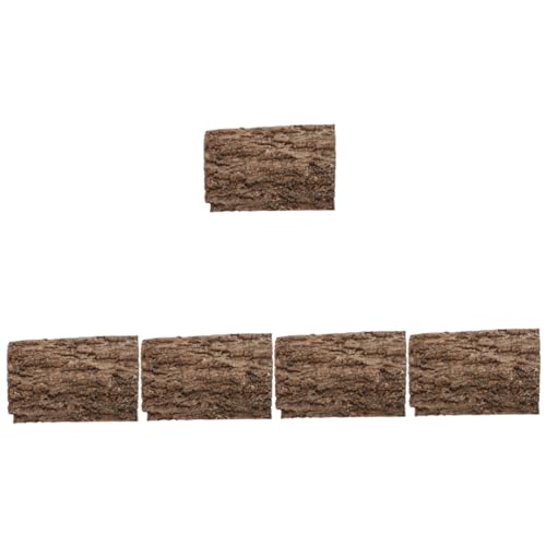 HAPINARY 5st Dekobrett Für Haustiere Reptil Kork Für Reptilienbecken Zarte Aquarienrinde Zubehör Für Reptilienbecken Rindenbrett Kleine Aquariendekoration Korkrinde Bellen Holz Coffee von HAPINARY
