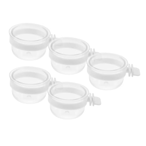 HAPINARY Vogel Futternapf Vogel Futter Und Wassernapf Set Transparente Kunststoffschalen Für Vögel Hängende Futternäpfe Ideal Für Papageien Und Andere Vögel Vogeltränken Und Futterspender Für von HAPINARY