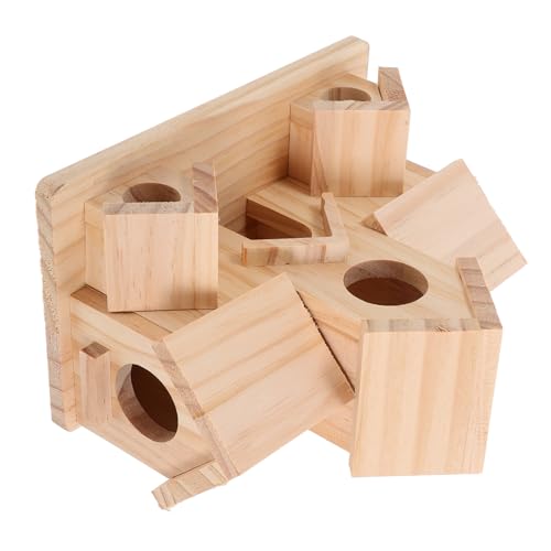 HAPINARY Vogelhaus Aus Holz Für Außenbereich 6 Löcher Hängendes Design Für Blaumeisen Finken Garten Und Heimdekoration von HAPINARY