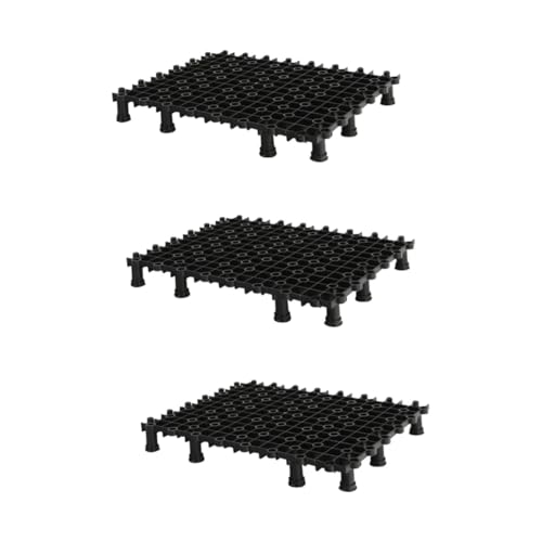 HAPINARY 6 STK Bodenfilterplatte für Aquarien Filter für Aquarien Fisch Lampe Telefonabsaugung Fischnetz Haken Tankteiler Aquarium Zubehör Fischbehälter Bodenfilter PVC-Filterplatte Black von HAPINARY