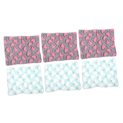 HAPINARY 6 STK Hamster Pad Winterwarme Hamstermatte Kaninchenbettmatte Hamster Plüschmatte Stoffhase Minihase Hamster Bett hamsterbett Meerschweinchen Winterkissen Schlafmatte Korallenvlies HAPINARY 6 STK Hamster Pad Winterwarme Hamstermatte Kaninchenbettmatte Hamster Plüschmatte Stoffhase Minihase Hamster Bett hamsterbett Meerschweinchen Winterkissen Schlafmatte Korallenvlies von HAPINARY