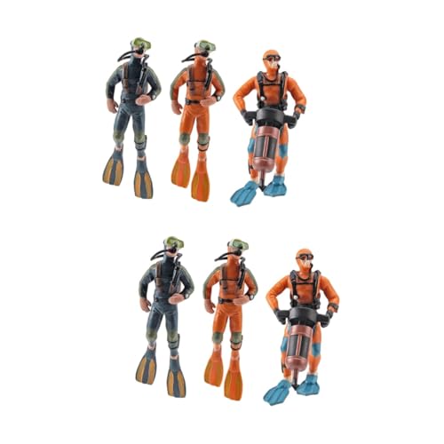 HAPINARY 2 Sets Aquarium Dekorationen Mini Taucher Figurine Aquarium Ornament Dekorative Taucher Statue Für Aquarium Layout 3 Stücke * 2 HAPINARY 2 Sets Aquarium Dekorationen Mini Taucher Figurine Aquarium Ornament Dekorative Taucher Statue Für Aquarium Layout 3 Stücke * 2 von HAPINARY