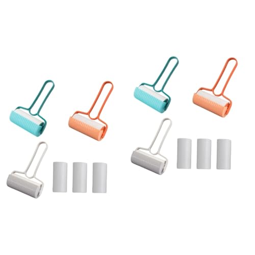 HAPINARY 6 Sets Aufkleberroller Haustierhaare Kleberoller Klebepapierroller Haarreinigungsroller Haarpflücker Fusselentferner Haarentfernungsroller Tierhaare Fusselroller Kleidung von HAPINARY