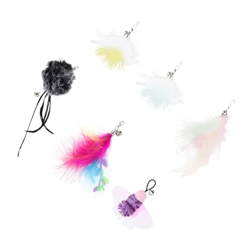 HAPINARY 6-teiliger Einziehbarer Katzenspielzeug-ersatz Für Hauskatzen Interaktives Bewegliches Spielzeug Haltbares Bewegliches Katzenspielzeug von HAPINARY