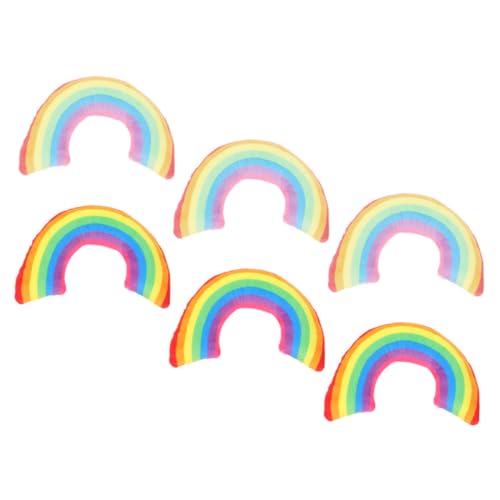 HAPINARY 6stücke U-förmige Katzenkissen Für Hauskatzen Nacken-schlafkissen Mit Katzenminze Waschbare Schlafkissen Für Haustiere Katzenspielzeug Regenbogenfarben Bequeme Kopfstütze von HAPINARY