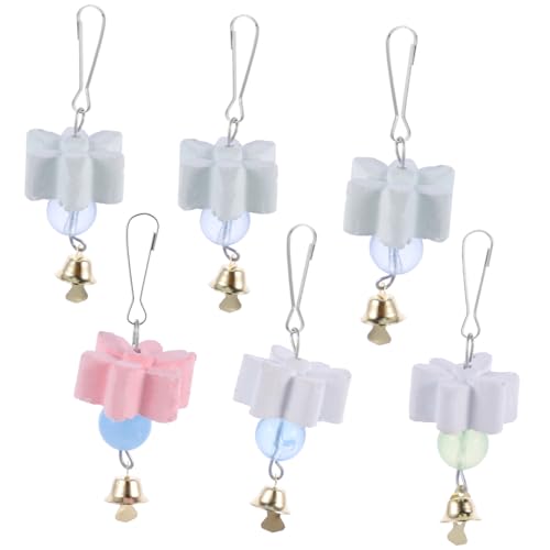 HAPINARY Papageienspielzeug Mit Glöckchen Zahnschleifspielzeug Für Haustiere Schleifspielzeug Für Vogelkäfige Kauspielzeug Für Papageien von HAPINARY