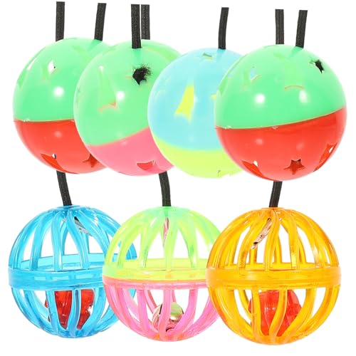 HAPINARY 7St Ball interaktives stressabbau Safe Toy Glockenkugeln Dinosaurier- bärtiges Drachenspielzeug Zubehör Plastik von HAPINARY