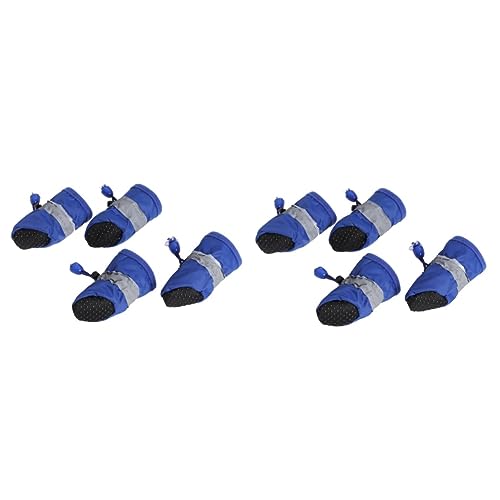 HAPINARY 2 Sets Stiefel für Hunde Haustierschuhe für Hunde Größe S bis M – Sohlen für Heißes Gehen auf Gehwegen und Den Einsatz Im Freien 4 Stück von HAPINARY