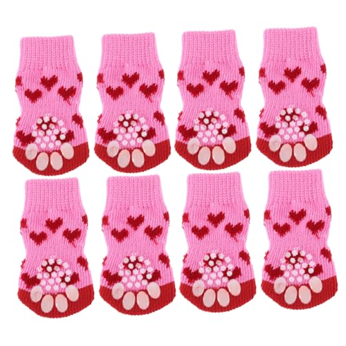 HAPINARY 8 Stück Haustier rutschfeste Socken Fußschützer für Hunde Hundeschuhe für Haustiere Hartholzbodenhundsocken Socken mit Hundegriff Hundesocken für Hartholzböden Garn HAPINARY 8 Stück Haustier rutschfeste Socken Fußschützer für Hunde Hundeschuhe für Haustiere Hartholzbodenhundsocken Socken mit Hundegriff Hundesocken für Hartholzböden Garn von HAPINARY