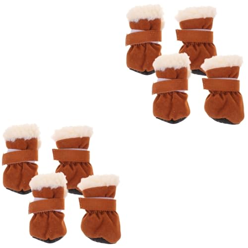 HAPINARY 8 Stück Warme Fleece Fußschutzstiefel Für Kleine Hunde, Fußpolster Für Hunde, Haustierschuhe, Hundestiefel, Kleine Hundefüße, Hundefußabdeckungen, Hundeschutzstiefel, HAPINARY 8 Stück Warme Fleece Fußschutzstiefel Für Kleine Hunde, Fußpolster Für Hunde, Haustierschuhe, Hundestiefel, Kleine Hundefüße, Hundefußabdeckungen, Hundeschutzstiefel, von HAPINARY