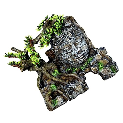 HAPINARY Aquarium Ornament Buddha Versteck Höhlenlandschaft Dekoration für Fische Sichere Harzstruktur Lebensecht für Aquarien und Terrarien HAPINARY Aquarium Ornament Buddha Versteck Höhlenlandschaft Dekoration für Fische Sichere Harzstruktur Lebensecht für Aquarien und Terrarien von HAPINARY