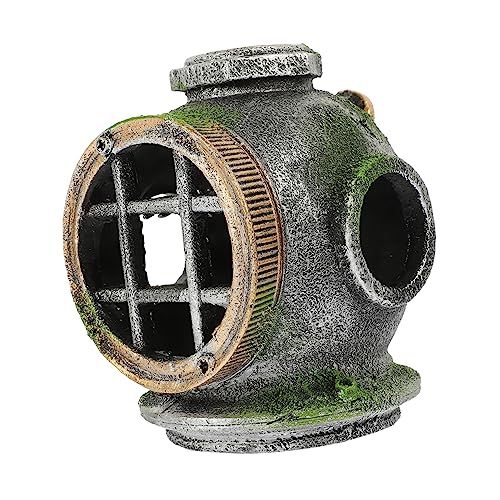 HAPINARY Aquarium Versteck, Garnelenversteck, Aquarium Unterschlupf, Aquarium Requisiten, Harzhelm, Aquarium Landschaftsdekor, Aquarium Ornament, Dekoratives Fischhaus, Fischversteck, HAPINARY Aquarium Versteck, Garnelenversteck, Aquarium Unterschlupf, Aquarium Requisiten, Harzhelm, Aquarium Landschaftsdekor, Aquarium Ornament, Dekoratives Fischhaus, Fischversteck, von HAPINARY