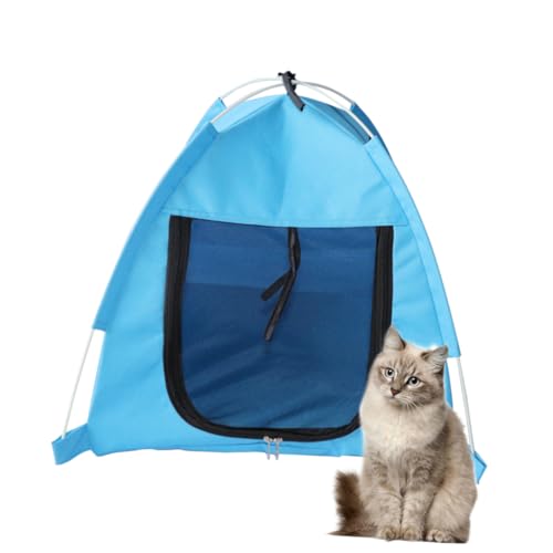 HAPINARY Atmungsaktives Faltbares Haustierzelt für Sommer Outdoor mit Großem Eingang Strapazierfähigem Material für Hunde und Katzen als Geschützter Ruheplatz Blau HAPINARY Atmungsaktives Faltbares Haustierzelt für Sommer Outdoor mit Großem Eingang Strapazierfähigem Material für Hunde und Katzen als Geschützter Ruheplatz Blau von HAPINARY