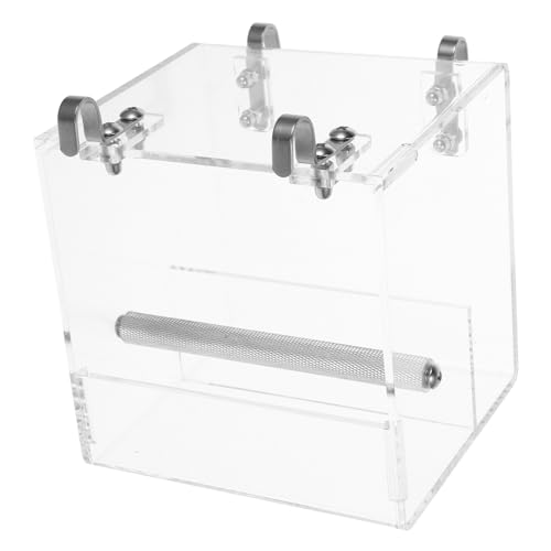 HAPINARY Automatischer Futterspender für Vögel aus Kleine Einfache Installation Am Käfig Geeignet für Papageien und Kleine Ziervögel Pflegeleicht und Dekorativ von HAPINARY