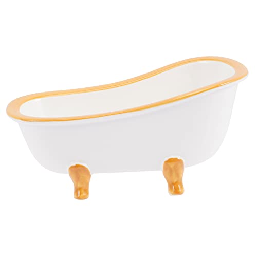 HAPINARY Betthamster Hamster Toilette Badewannenhalter Für Meerschweinchen Schlafzimmer Für Hamster Hamstertoilette Hamster-sandbad-Fall Hamster Lebensraum Hamsterbad Keramik Mini Wurf von HAPINARY