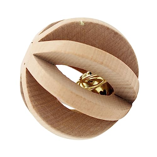 HAPINARY Ball Mit Glöckchen Für Haustiere Holz Spielzeug Für Katzen Haustierball-Spielzeug Glöckchenball Für Katzen Langlebig Und Sicher HAPINARY Ball Mit Glöckchen Für Haustiere Holz Spielzeug Für Katzen Haustierball-Spielzeug Glöckchenball Für Katzen Langlebig Und Sicher von HAPINARY