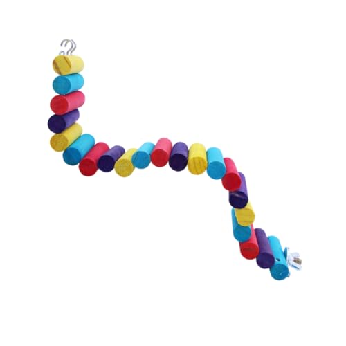 HAPINARY Bunte für Hamster und Papageien Natürliches Sicheres Kauspielzeug Flexible Laufbrücke mit Befestigungshaken für Käfige von Kleintieren und Vögeln HAPINARY Bunte für Hamster und Papageien Natürliches Sicheres Kauspielzeug Flexible Laufbrücke mit Befestigungshaken für Käfige von Kleintieren und Vögeln von HAPINARY