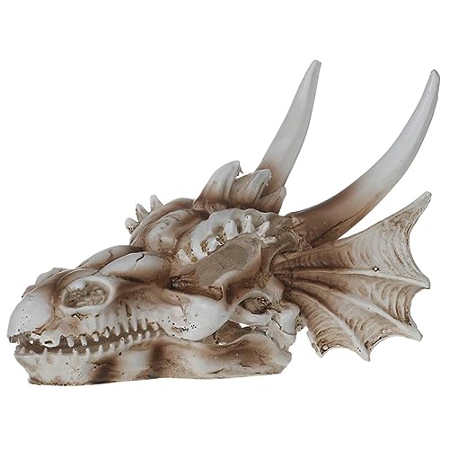 HAPINARY Dinosaurier Schädel Aquarium Höhle Resin Dekoration Fischversteck Langlebig und Umweltfreundlich Mittelgroß Naturgetreues Unterwasser Ornament für Fischbecken von HAPINARY