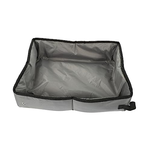 HAPINARY Faltbare wasserdichte Katzentoilette Praktischer Katzenstreu Container für Unterwegs für Reisen und Outdoor Aktivitäten aus Langlebigem Oxford Gefertigt von HAPINARY