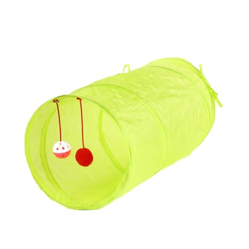 HAPINARY Faltbarer Katzentunnel Interaktives Tierzubehör für Katzen Fluoreszierend Grün Leicht und Platzsparend für Indoor Spielaktivitäten HAPINARY Faltbarer Katzentunnel Interaktives Tierzubehör für Katzen Fluoreszierend Grün Leicht und Platzsparend für Indoor Spielaktivitäten von HAPINARY