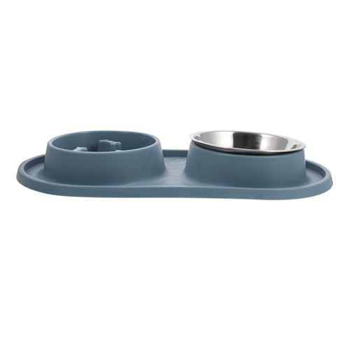HAPINARY Futternapf für Katzen und Hunde langsames Fressen Hindernis-Design blau Edelstahl verhindert Überfressen HAPINARY Futternapf für Katzen und Hunde langsames Fressen Hindernis-Design blau Edelstahl verhindert Überfressen von HAPINARY
