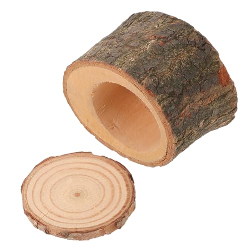 HAPINARY Kleiner Praktischer Futter Und Wassernapf Aus Holz Für Kleine Haustiere Für Hamster Meerschweinchen Und Papageien Leicht Zu Reinigen Stabil Und Langlebig Mit Süßem Design von HAPINARY