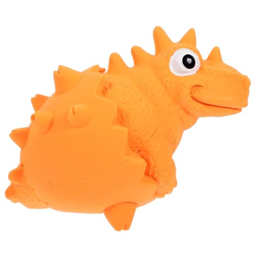 HAPINARY Quietschendes Hundespielzeug Aus Latex Interaktives Welpenspielzeug in Form Eines Dinosauriers Mit Zerbrochenen Eierschalen von HAPINARY