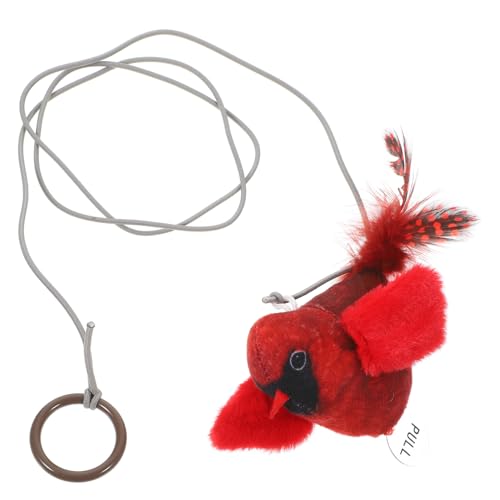 HAPINARY Hängendes Katzenspielzeug Mit Puscheln Und Vogel Seildesign Für Innenkatzen Passt An Verschiedene Türhöhen Pp-Material Leicht Und Verarbeitet von HAPINARY