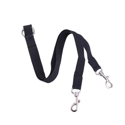HAPINARY Schwarzes 2CM breites Haustier-Schleppseil doppelte Hundeleine Keine Anzüge Hundehalsbänder Hundewanderer-Leine von HAPINARY