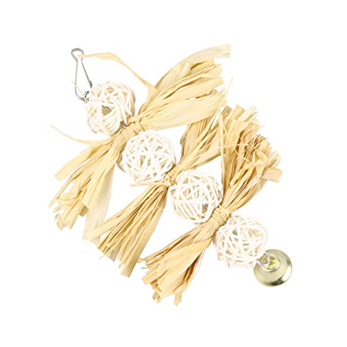 HAPINARY Hängendes Papageien-Spielzeug Aus Loofah Und Rattan Mit Glocke Für Kleine Und Mittlere Vögel Klettern Und Spielen Im Käfig Oder Garten HAPINARY Hängendes Papageien-Spielzeug Aus Loofah Und Rattan Mit Glocke Für Kleine Und Mittlere Vögel Klettern Und Spielen Im Käfig Oder Garten von HAPINARY