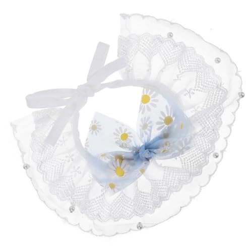 HAPINARY Dekoratives Hundehalsband Haustierhalsband Verstellbar Kätzchenhalsband Spitze Blume Katzenhalsband Katzenzubehör Katzenhalsband Schal von HAPINARY
