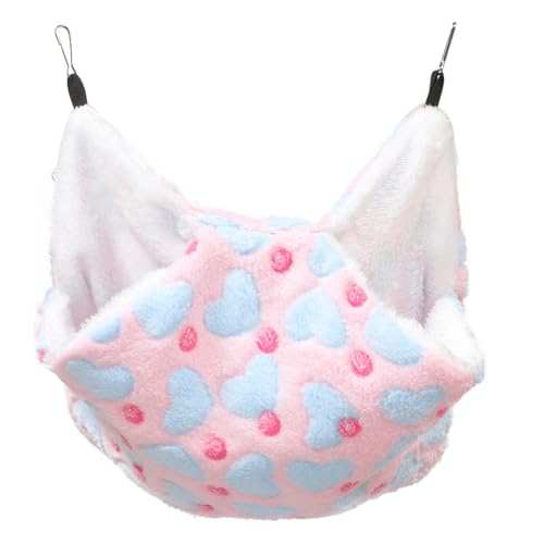 HAPINARY Hamster Hängematte Schlafsack Entzückende Chinchilla-hängematte Bequeme Chinchilla-hängematte Dekorative Hamster-hängematte Hamsterhängematte Warme Hamsterhängematte Flanell von HAPINARY