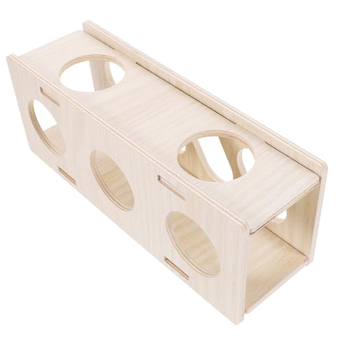 HAPINARY Holztunnel Spielzeug Versteck für Hamster Meerschweinchen Chinchillas Kleiner Lebensraum HAPINARY Holztunnel Spielzeug Versteck für Hamster Meerschweinchen Chinchillas Kleiner Lebensraum von HAPINARY
