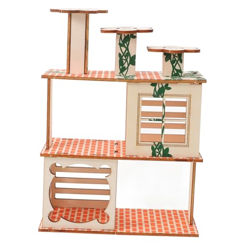 HAPINARY Hamster Klettergerüst, Hamsterhäuser, Rattenbedarf, Hamsterhaus Für Den Haushalt, Meerschweinchenhaus, Eichhörnchenhaus, Hamstervilla, Bezauberndes Rattenhaus, HAPINARY Hamster Klettergerüst, Hamsterhäuser, Rattenbedarf, Hamsterhaus Für Den Haushalt, Meerschweinchenhaus, Eichhörnchenhaus, Hamstervilla, Bezauberndes Rattenhaus, von HAPINARY