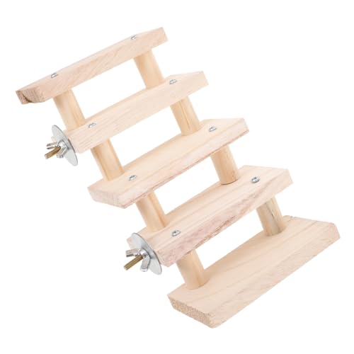 HAPINARY Holzleiter Für Meerschweinchen Käfig Klettern Spielzeug Naturmaterial Robust Und Praktisch Für Kleintiere HAPINARY Holzleiter Für Meerschweinchen Käfig Klettern Spielzeug Naturmaterial Robust Und Praktisch Für Kleintiere von HAPINARY