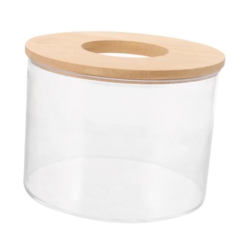 HAPINARY Hamster Sandbad Box Transparente Badewanne für Kleintiere Multifunktionale Badewanne für Hamster Chinchilla Rennmäuse zu Reinigen Klein Runder Behälter mit Bambusdeckel HAPINARY Hamster Sandbad Box Transparente Badewanne für Kleintiere Multifunktionale Badewanne für Hamster Chinchilla Rennmäuse zu Reinigen Klein Runder Behälter mit Bambusdeckel von HAPINARY
