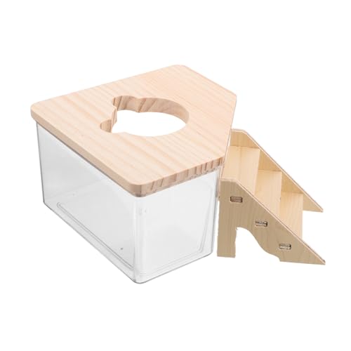 HAPINARY Meerschweinchen Spielzeug Hamster Sandbad Box Set Mit Treppe Transparente Sandbadwanne Für Hamster Und Rennmäuse Für Optimale Und Im Käfig Meerschweinchen Toilette HAPINARY Meerschweinchen Spielzeug Hamster Sandbad Box Set Mit Treppe Transparente Sandbadwanne Für Hamster Und Rennmäuse Für Optimale Und Im Käfig Meerschweinchen Toilette von HAPINARY