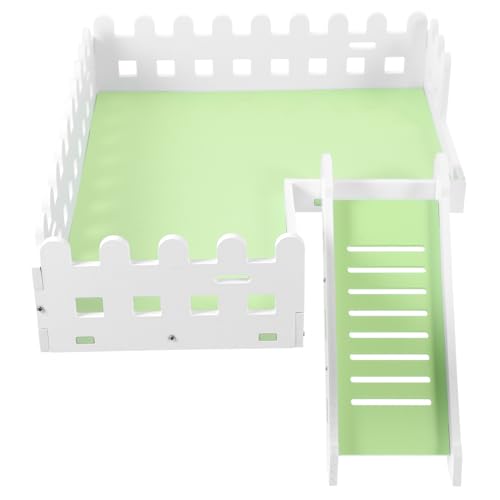 HAPINARY Hamster Spielplattform mit Rampe Stabile für Kleintiere für Hamster Zwerghamster und Mühelos zu Reinigen Zubehör für Käfige Langlebig und Sicher von HAPINARY