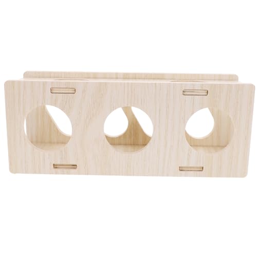 HAPINARY Hamster Tunnelspielzeug Aus Holz, Hamsterversteck Tunnel, Meerschweinchen Tunnel Und Röhren, Meerschweinchen Spielzeug, Hamster Tunnelspielzeug, Hamsterverstecke, Haustier von HAPINARY