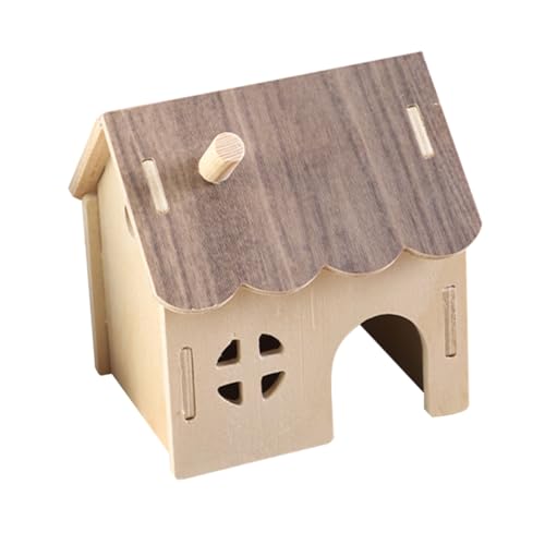 HAPINARY Hamster Versteck Haus aus Holz Mehrkammeriges Haustier Versteck für Hamster Igel Mäuse Sicherer Langlebiger Rückzugsort Natürlicher Holzbau für Kleine Kleintiere HAPINARY Hamster Versteck Haus aus Holz Mehrkammeriges Haustier Versteck für Hamster Igel Mäuse Sicherer Langlebiger Rückzugsort Natürlicher Holzbau für Kleine Kleintiere von HAPINARY