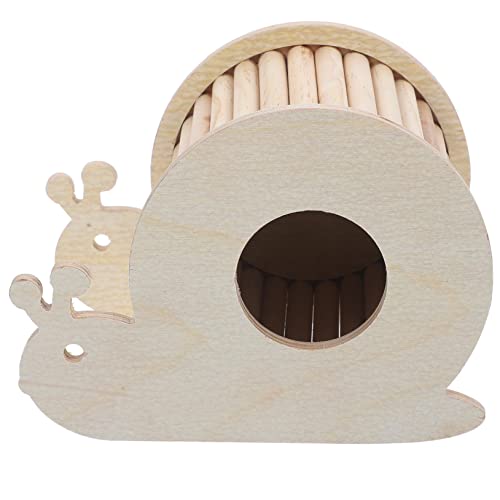 HAPINARY Hamster Versteckhaus aus Naturholz mit Kletterleiter Spielhaus für Kleintiere Sicher und Komfortabel für Hamster Meerschweinchen und Andere Haustiere Fördert Unterhaltung und von HAPINARY