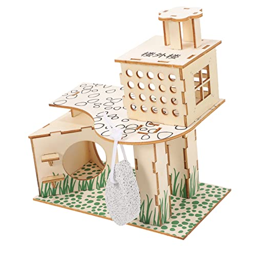 HAPINARY Hamsterhaus aus Naturholz Versteck und Spielplatz für Hamster und Chinchillas Langlebig Sicher und Beißfest für Kleine Haustiere Fördert Gesundes HAPINARY Hamsterhaus aus Naturholz Versteck und Spielplatz für Hamster und Chinchillas Langlebig Sicher und Beißfest für Kleine Haustiere Fördert Gesundes von HAPINARY