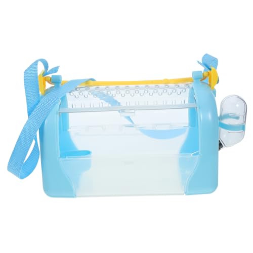 HAPINARY Transparenter Kunststoff-hamsterkäfig Mit Wasserflasche Und Futternapf Für Reisen Mit Kleinen Haustieren Robust Und Komfortabel Passend Für Kleine Wohnräume von HAPINARY