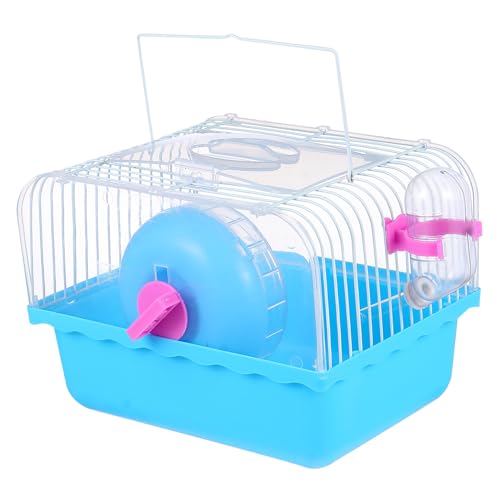 HAPINARY Villa Käfig für Haustiere tragbarer Hamsterträger Blauer Kunststoff leicht zu reinigen sicheres bequemes Nest von HAPINARY
