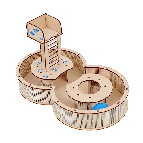 HAPINARY Holz-Labyrinth-Spielzeug Für Hamster Kreatives Kleintier-Spielplatz Aktivierungs-Spielzeug Für Hamsterhaus HAPINARY Holz-Labyrinth-Spielzeug Für Hamster Kreatives Kleintier-Spielplatz Aktivierungs-Spielzeug Für Hamsterhaus von HAPINARY