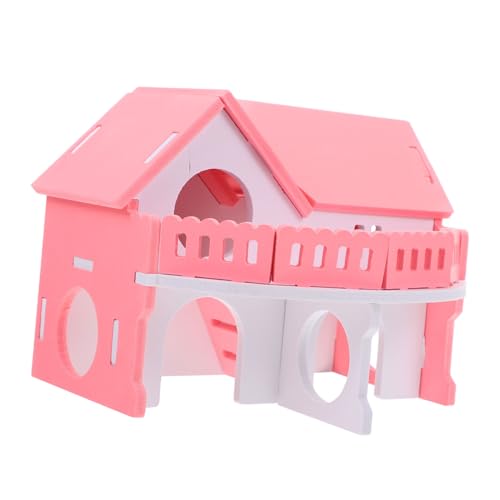 HAPINARY Hamsternest Hamsterhaus Spielhütte Kiste Versteck Sperre Meerschweinchen Katzentoilette Meerschweinchenstall Käfig Ratte Welpe Wurf Schlafbett Für Hamster Plastik Rosa HAPINARY Hamsternest Hamsterhaus Spielhütte Kiste Versteck Sperre Meerschweinchen Katzentoilette Meerschweinchenstall Käfig Ratte Welpe Wurf Schlafbett Für Hamster Plastik Rosa von HAPINARY