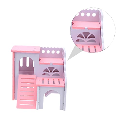 HAPINARY Hamster Schlafnest Doppeldeck Villa Für Kleintiere Gemütliches Schlafhaus Für Hamster Und Andere Kleine Haustiere Farbgebung Ideal Als Und Rückzugsort HAPINARY Hamster Schlafnest Doppeldeck Villa Für Kleintiere Gemütliches Schlafhaus Für Hamster Und Andere Kleine Haustiere Farbgebung Ideal Als Und Rückzugsort von HAPINARY